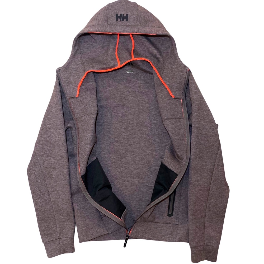 Helly Hansen Hh Hooded Softshell Jacket Gray Oran… - image 4